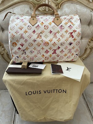 Louis Vuitton モノグラム スピーディー35 Louis Vuitton Speedy 35 Monogram Water Color White Boston M95752