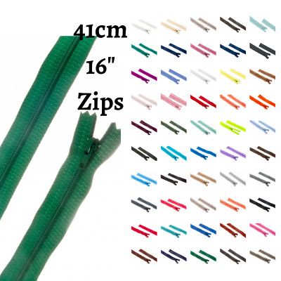 YKK Nylon geschlossenes Ende - 41 cm 16'' Reißverschlüsse (x1) einzelne mehrfarbige Kissen Kleidung