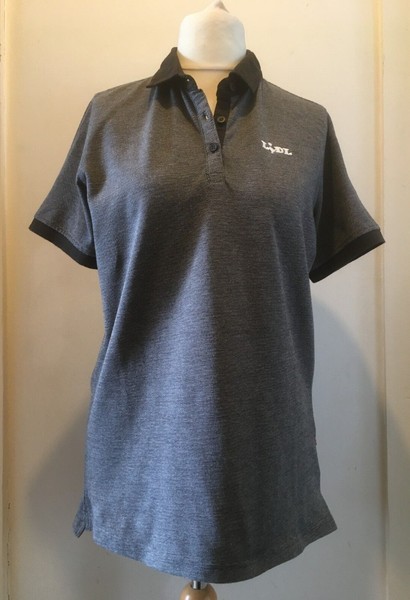 Camisa Polo Marca LIDL Mujer Manga Corta Algodón Orgánico M o L NUEVA Antracita