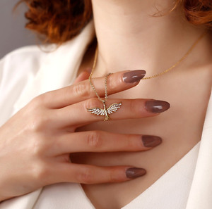 Authentic 14K Gold Plated Phoenix Necklace, Bird Pendant, Phoenix Dainty, 14K Bird
