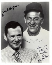 JACK KLUGMAN and TONY RANDALL signed 8x10 THE ODD COUPLE photo GREAT CONTENT