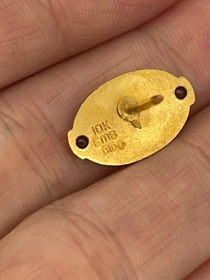 Hélice de helicóptero Hartzell 10K oro pin servicio empleado premio aviación Foto 3 de 4