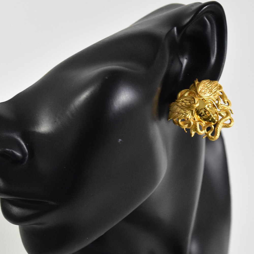 VERSACE Earrings for Both Ears Accessory Metal Medusa Motif