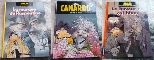 3 x Book Lot Canardo Le Buveur En Col Blanc Sokal French Francais BD Comic