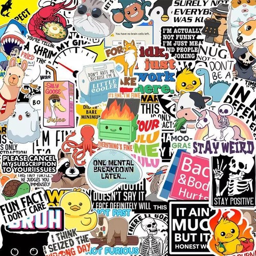 Set of 130 PCS Funny Saying Stickers,Funny Stickers for Adults (Dirty) Memo.. - Picture 4 of 4