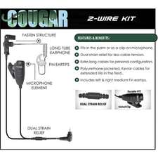 Earphone Connection COUGAR Surveillance Earpiece for Motorola SL1K SL4000 SL7550