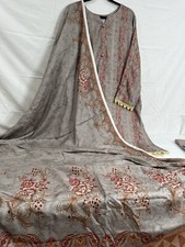 Pakistani Karandi Embroidery kameez shalwar with shawl dupatta 3XL Bust 50