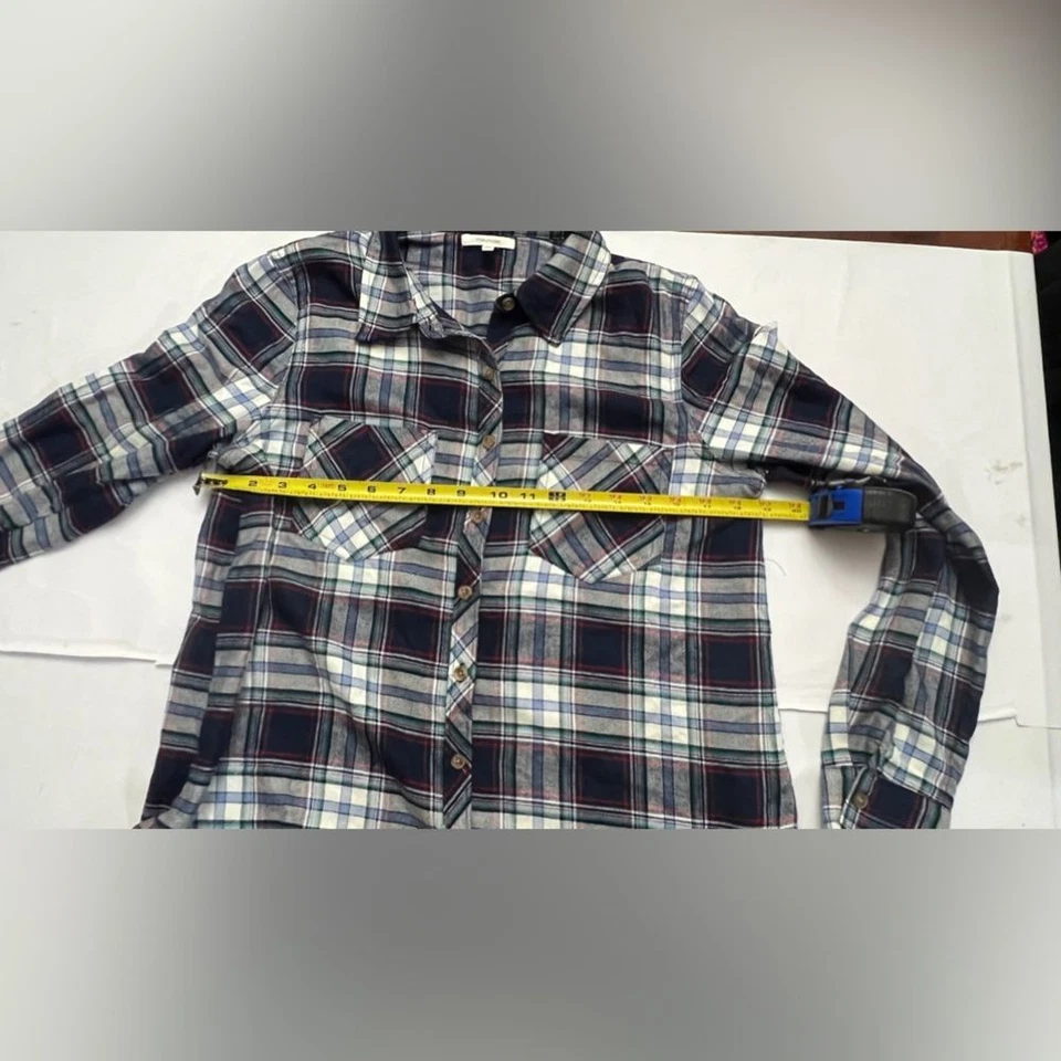 Maurice's Size M plaid button up Plaid Flannel Rodeo Cowgirl Western Minimalist - Image 3 of 4