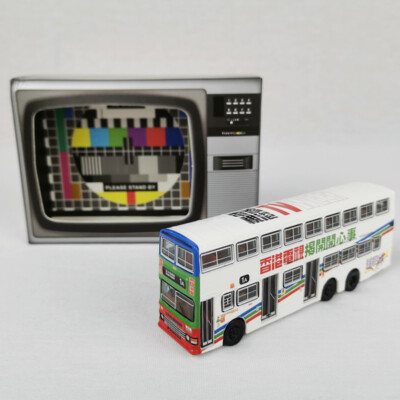 TINY HONG KONG 1/110 KMB DENNIS DRAGON 12m HKTV DIECAST BUS MODELL 002302