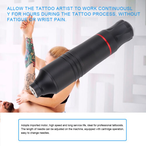 Tattoo Kit Rotary Tattoo Maschine Stift Nadeln Tattoo Nadel 2.5-4mm 12000RPM - Bild 1 von 9
