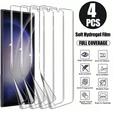4 Pack New Hydrogel Screen Protector Cover for Samsung Galaxy S25 Ultra Plus S24