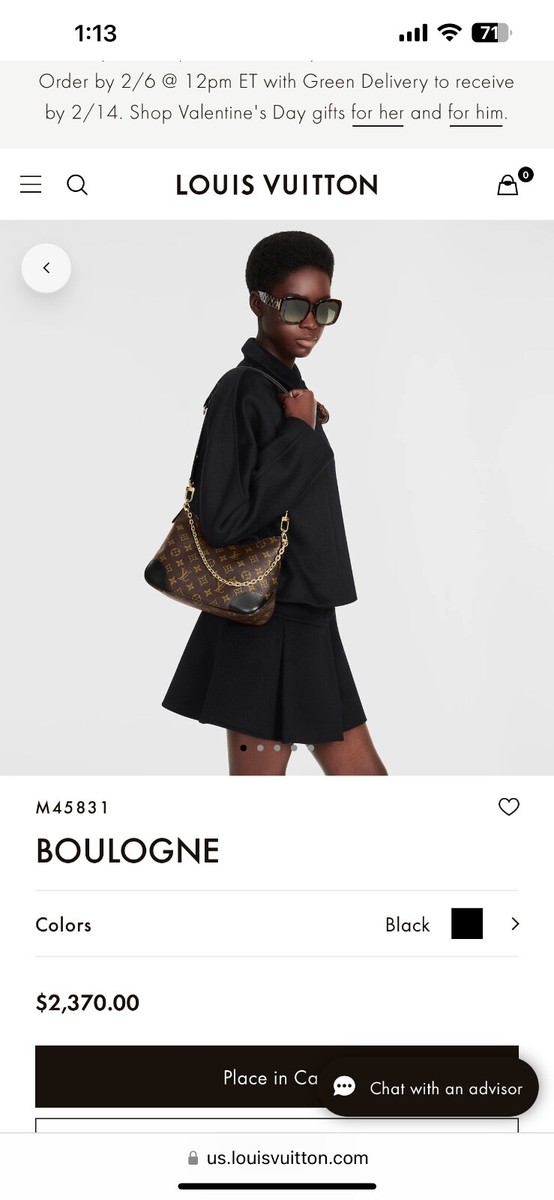 Louis Vuitton Boulogne Shoulder Bag Monogram Canvas and