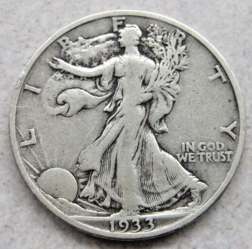 1933S Walking Liberty Half Dollar VF+
