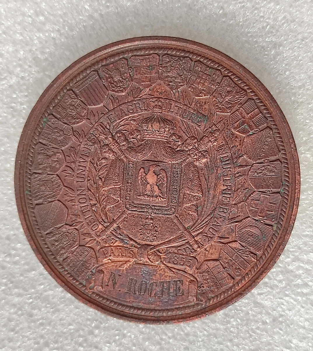 France Médaille Cheval Galopant Arts & Culture Debus SPL Cuivre