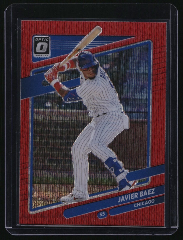 2021 Donruss Optic #147 Javier Baez Red Wave