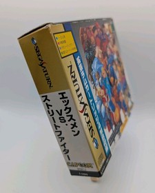 2 GAMES: X-MEN + MARVEL vs STREET FIGHTER [JP Sega Saturn,1997-98,CIB] + 4MB RAM