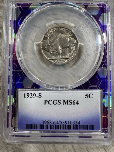 1929 S Buffalo Nickel 5C PCGS MS64