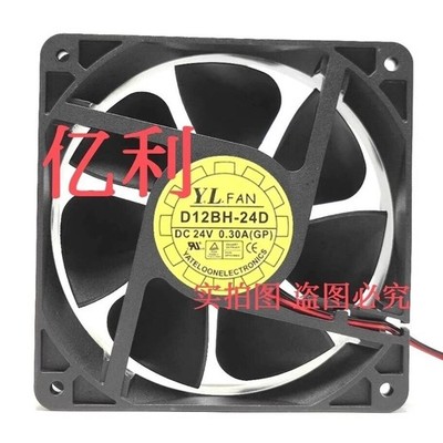 YaLn FAN D12BH-24D DC24V 0.30A 12cm 12038 Inverter Cooling Fan *pz