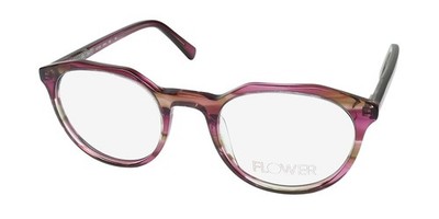NEW FLOWER 6044 ASTER EYEGLASSES FULL-RIM 49-21-140 PLASTIC GEOMETRIC 658 WOMENS