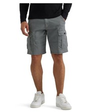 Wrangler Heritage Relaxed Fit Men's Cargo Shorts Pewter Gray 10  Stretch BX9 