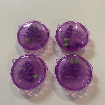 MOLDEX ROCKETS Ear Plug 6400 UN-CORDED REUSABLE w Carry Case (4 PAIR)