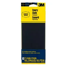 Emery Cloth Sandpaper 3.66 in. x 9 in. Coarse, Medium and Fine Assorted Grits