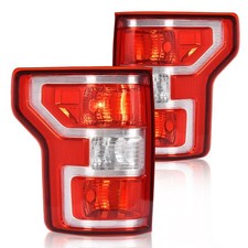 Ford F150 2018 2019 2020 Tail Lights Assembly Red Lens Clear Housing JL3Z13405H