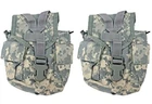 2 Pack MOLLE II Canteen General Purpose Pouch 1QT ACU Digital Camo