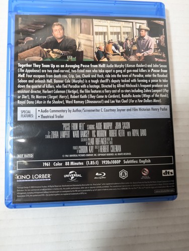 POSSE FROM HELL Blu Ray Audie Murphy John Saxon OOP Tested Kino Lorber Western - Picture 8 of 9