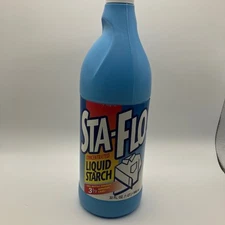 Vintage STA-FLO Concentrated Liquid Starch Laundry Ironing Clothes Care 32 fl oz