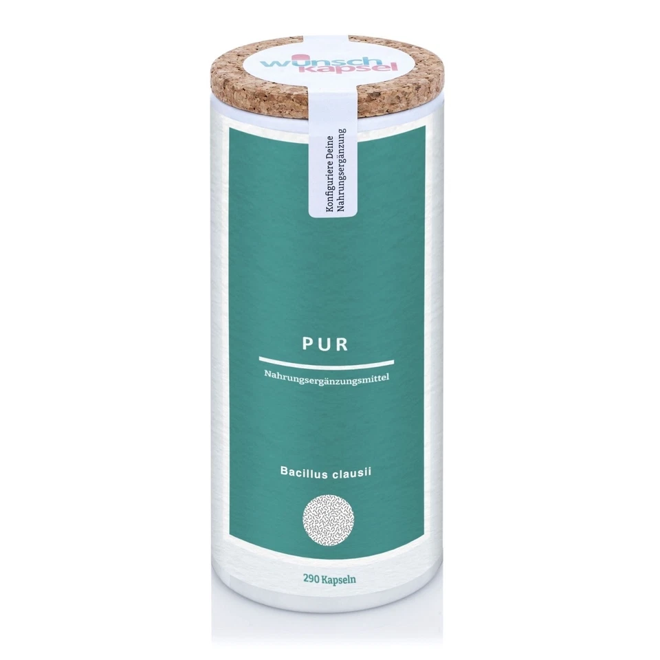 WUNSCHKAPSEL Bacillus clausii Pur, 4 Milliarden (4 x 10^9) KbE, 290 Kapseln Inhalt