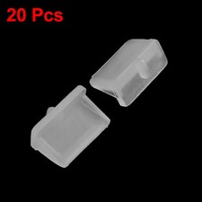 Phone Polyethylene PE Female USB Port Cover Anti Dust Protector White 20Pcs