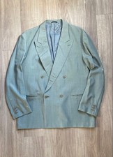 MISSONI UOMO Men Double-Breasted Tailored Jacket L Size Luxury Elegant Unique