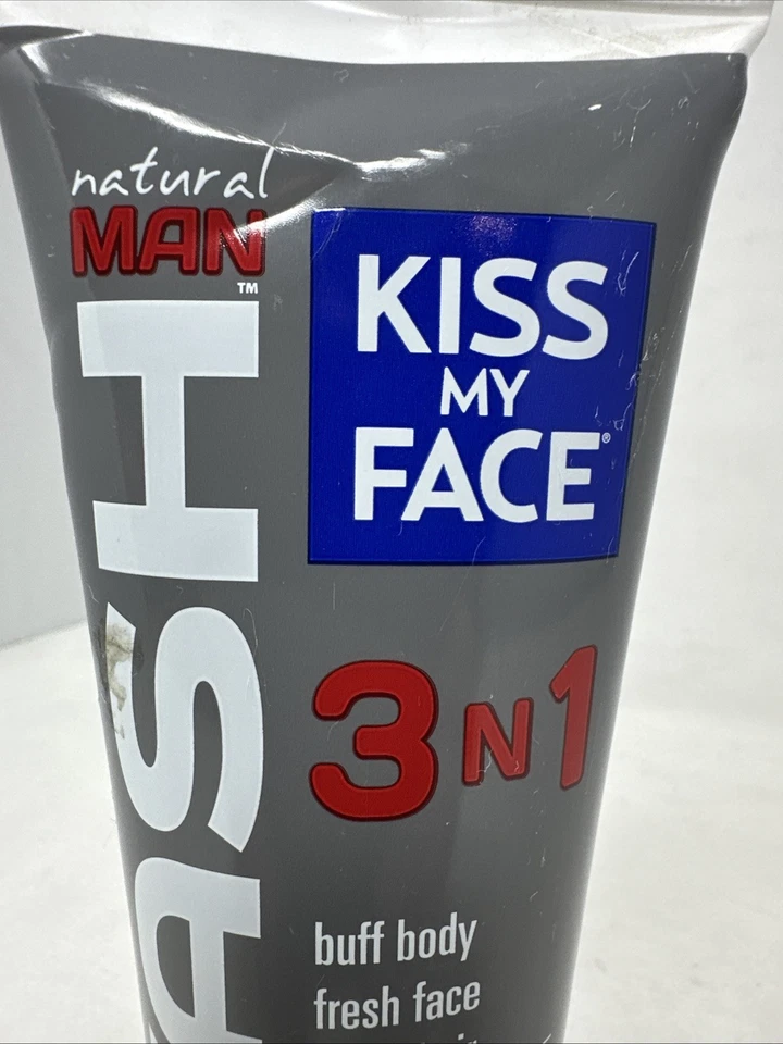 Champú de lavado de cabello facial corporal Kiss My Face Natural Man 3n1 aroma a agua descontinuado Foto 2 de 4