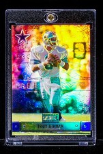 Troy Aikman RARE REFRACTOR VINTAGE PRIZM INVESTMENT CARD Dallas Cowboys SSP