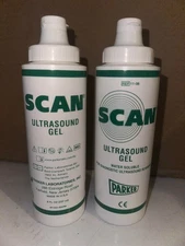 2 X SCAN Ultrasound Gel 8oz Parker Laboratories 11-08 Water Soluble Exp 8/2028