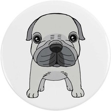 'Cute Pug Puppy' Button Pin Badges (BB058653)