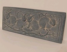 Vintage Cast Stone Garden Plaque 3D Sculpture...
