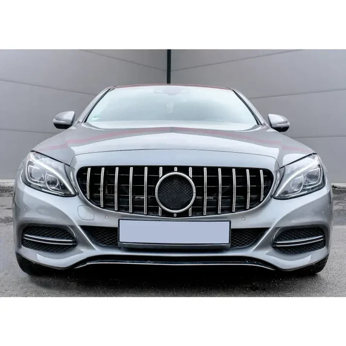 Front Grille Grill For Mercedes Benz W205 2019 2020 2021 C43amg C300 C350 C200 Foto 3 de 4