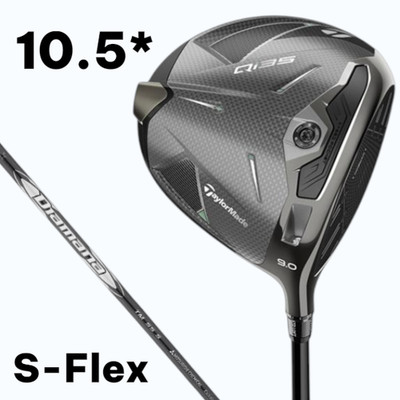 【美品】TaylorMade Qi35 純正 Diamana 60S 1W Taylormade Qi35 Driver 10.5 deg Diamana Silver TM55 S Flex w/HC RH