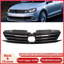 For 2015 2016 2017 2018 Vw Volkswagen Jetta Front Bumper Grille Chrome Grill For 2015 2016 2017 2018 Vw Volkswagen Jetta Front Bumper Grille Chrome Grill