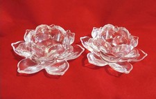 Shannon by Godinger - Set of Two Crystal Lotu...