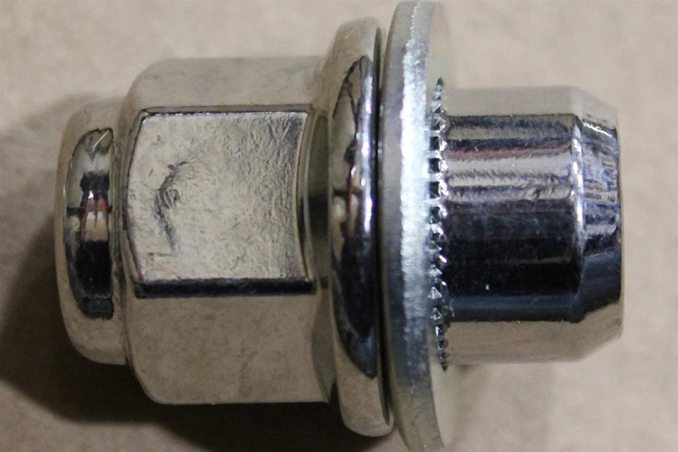 Tuerca de rueda 89-01 Dodge Avenger Talon Sebring MB579290 con lavadora OEM de fábrica Foto 4 de 4