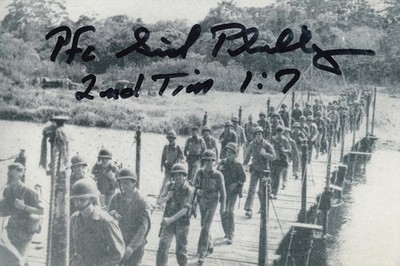 Sidney Phillips Signed Autograph 4x6 Photo HBO Pacific Eugene Sledge USMC H/2/1