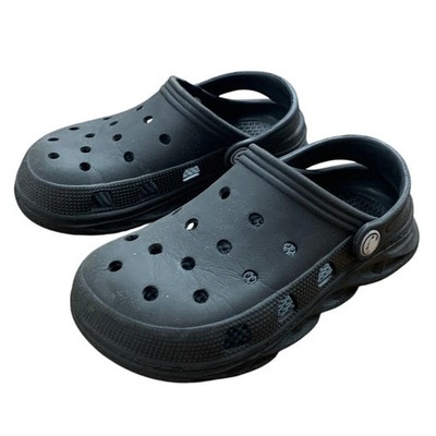Little Boys Size 11 Black Clogs Breathable Slip On Sandal Water Shoes