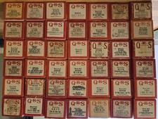 Lot of 42 Vintage QRS Word Roll Piano Player Music Lot X FJ 