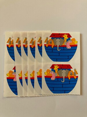 Mrs. Grossman s Lot Of 12 Mods NOAH S ARCH Scrapbook Stickers 