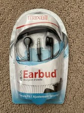Maxell EB-125 Earbuds Secure Fit In Ear Wired  New and Sealed