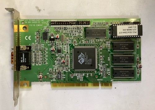 3D RAGE II +DVD graphics card 109-34000-10 2mb vga out NS-Q6B
