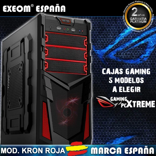 Ordenador Gaming Pc Sobremesa Intel Core i3 8GB DDR4 1TB SSD Wifi Windows Office - Imagen 2 de 4